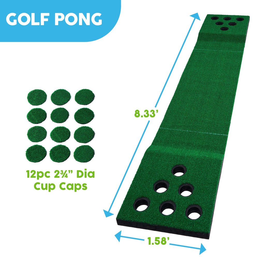 Game Sky and Mat Lawn Big Putting Hitting Golf Green