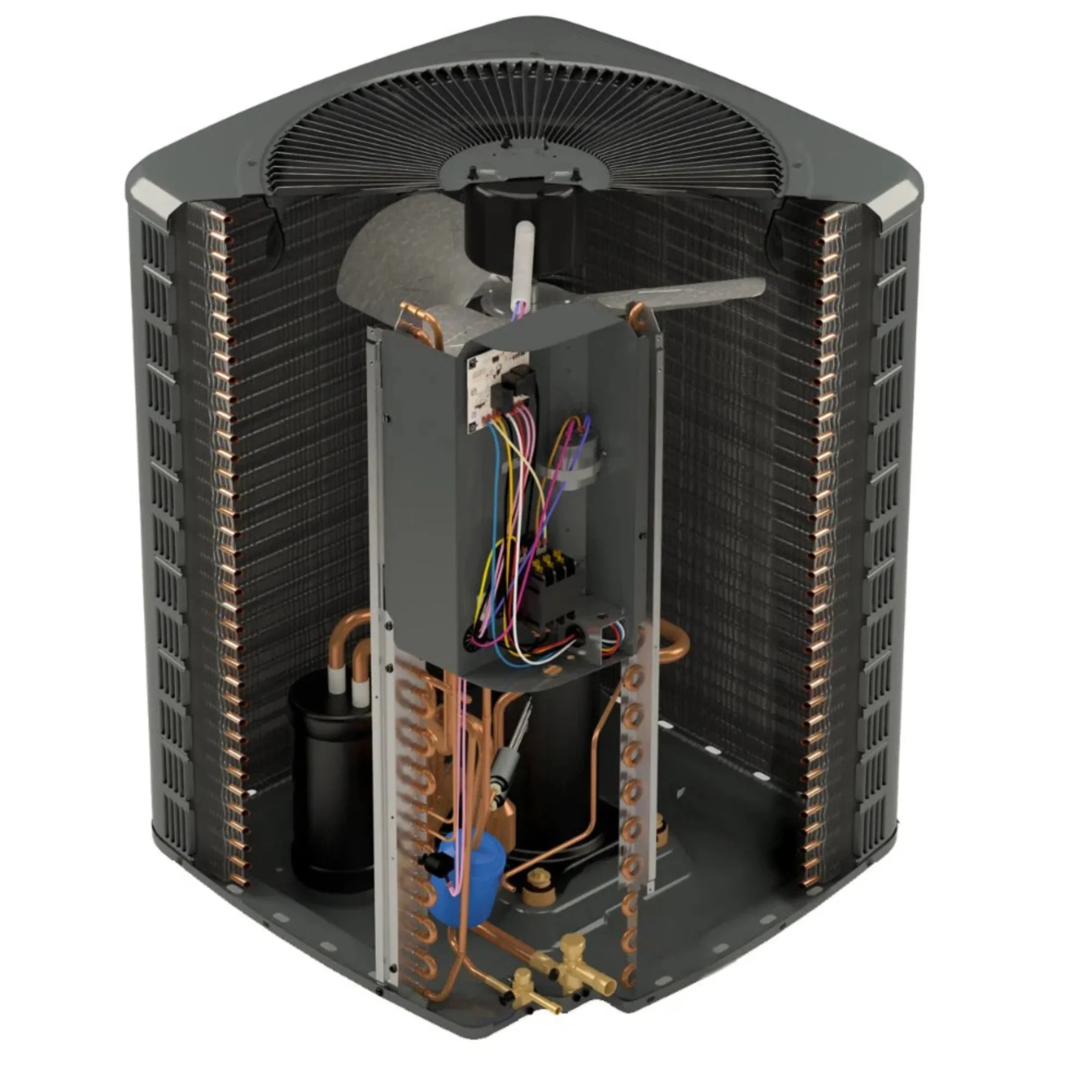 Heat Coil 14.5 Furnace Pump Gas System GM9C960603BN BTU 2 and 60,000 with Ton Goodman AFUE GSZH502410 96% CAPTA3026B4 SEER2 Upflow