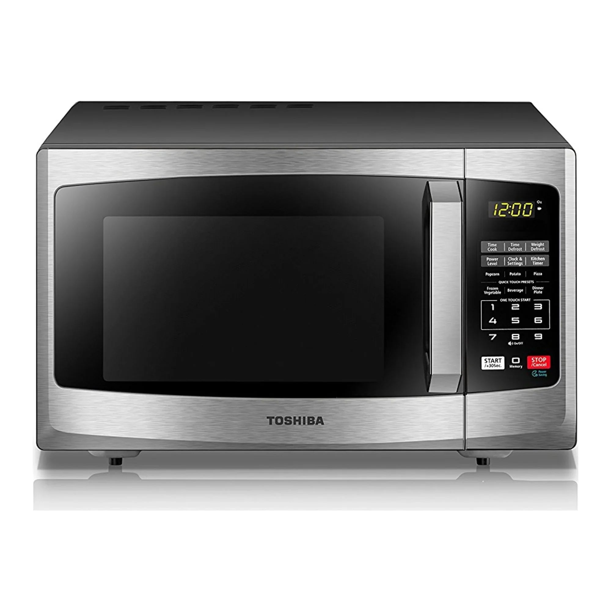 Toshiba ML2-EM25PAESS Stainless Ft. Steel Microwave, Cu. 0.9