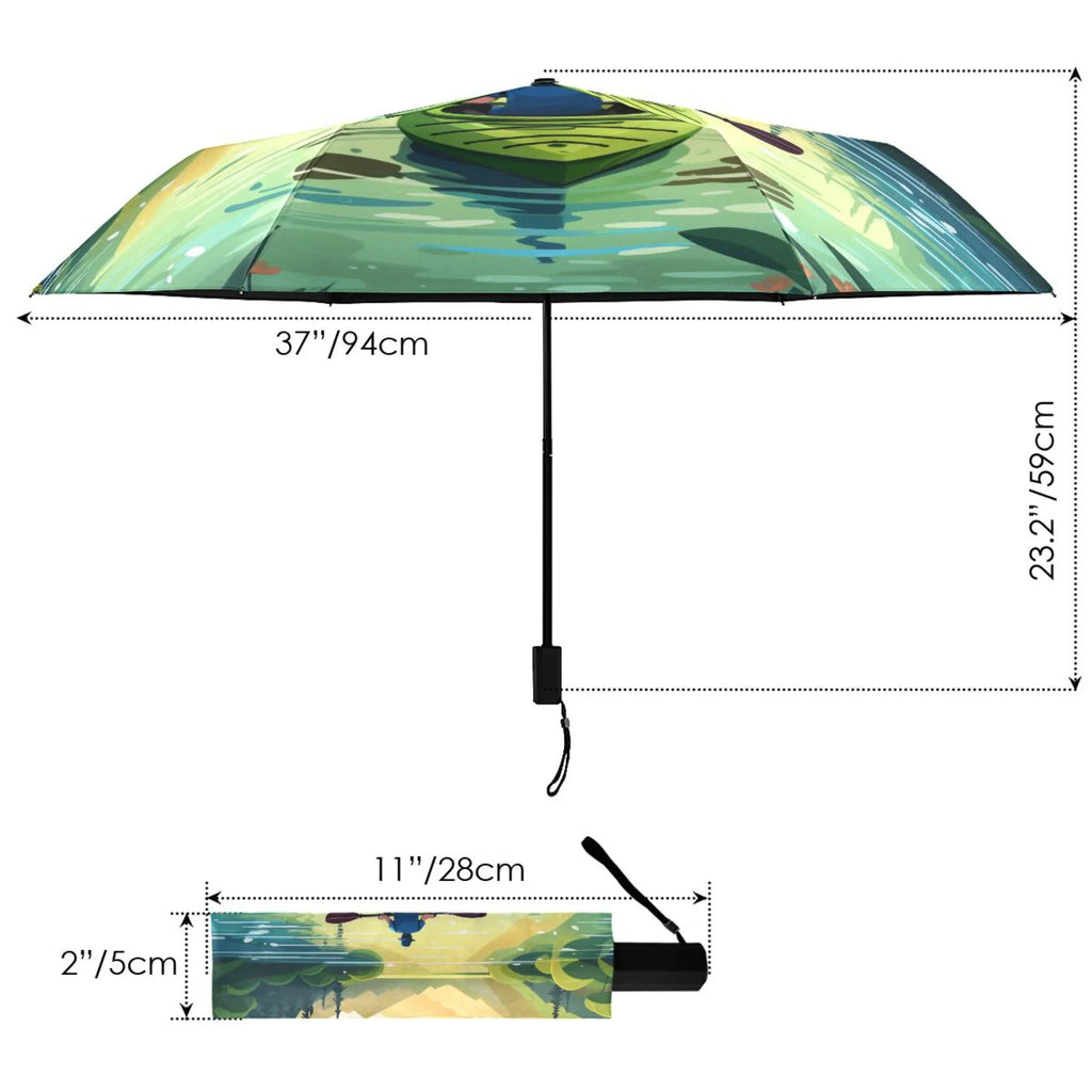 Windproof Size 50+ - UPF Boating Packable Landscape for To Umbrella Compact Rain Umbrella Travel Lightweight Arc 101 Boating- Folding