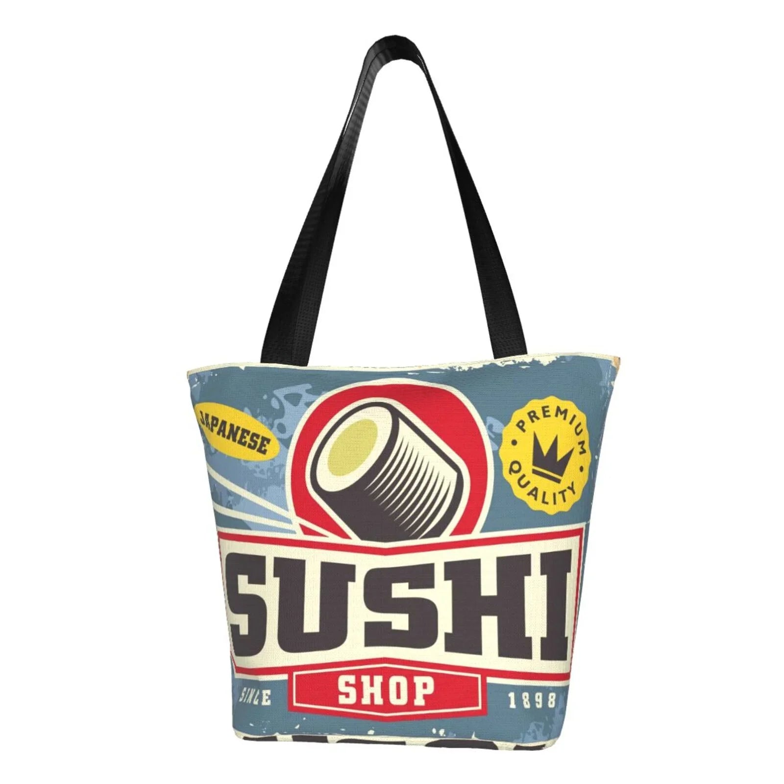 Sushi Women'S Handbags Bag Hobos Sign (2) Lukts Bag,Shoulder Bag Shopping Retro Capacity Tote Large