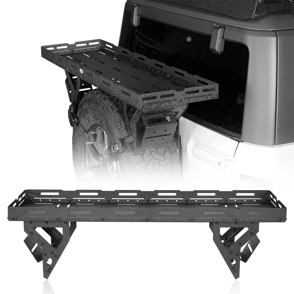 YJ Jeep Spare Wrangler Road JL 1976-2024 Bronco Tire Fit Basket Utility RV Ford Hooke TJ JK