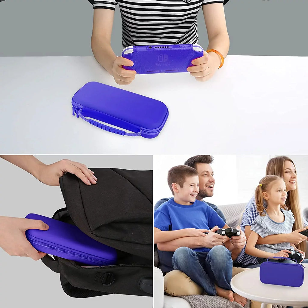 Nintendo HEYSTOP Case Lite and for Case Lite Travel Glitter Thumb Lite,Protective Switch Portable Carry Cap,Blue Console Case Nintendo Accessories,Switch for Hard Protective Switch with and TPU Case