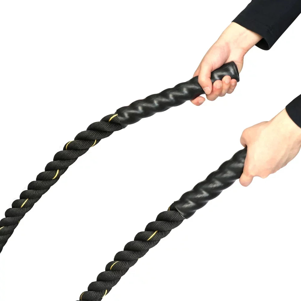 Diameter Protective Poly 1.5 Dacron Sleeve and in Wall Length, Mount Training Battle 30 with Rope ft Rope