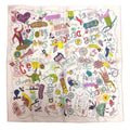Silk Light Hermes Carre (Like HERMES 45 Confession ROSE New) Pink Scarf Pre-Owned CONFESSIONS 100% LES Muffler PALE/VERT/JA