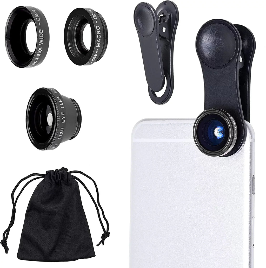 Lens Camera for Lens in Angle - 1 Macro Including Smartphones Kit Cell Wide Eye 3 1 Lens 2 & Universal in Phone Fish /
