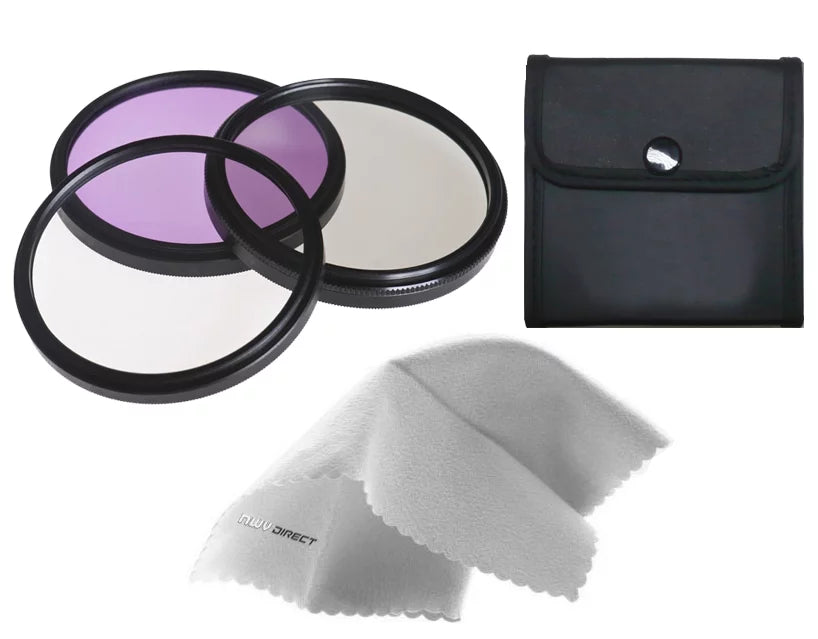 Multi-Coated, 3 Nwv (37mm) Kit High Piece + Microfiber Grade Cleaning HDR-UX7 Filter Multi-Threaded, Cloth. Direct Handycam Sony Lens