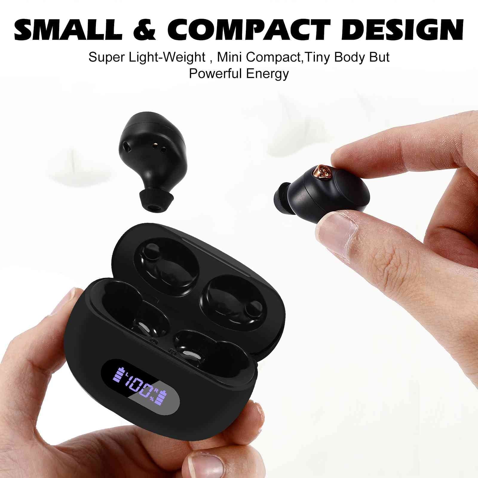 Black, Tab Connect, IPX5 Dual Compatible Bluetooth Connection, UrbanX (3rd Boost Bass Gen) Water Balanced, + with Resistance, 5.2 True M7 Lenovo Charging Bluetooth Earbuds Wireless Case,