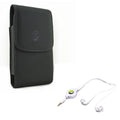 Hands-free 2 X DuraForce Mic R8X for Vertical Earphones One, Headset G7 Pro Case Motorola - - Black Play G6 LG 2 Leather G7 Play, Droid X4 w Moto Kyocera ThinQ, Maxx ThinQ Retractable G8