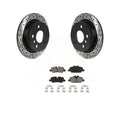 Kit Mini Rotors For Drilled Transit Disc Coated Cooper Auto - Rear Ceramic KDC-100849 Pads Brake And Slotted