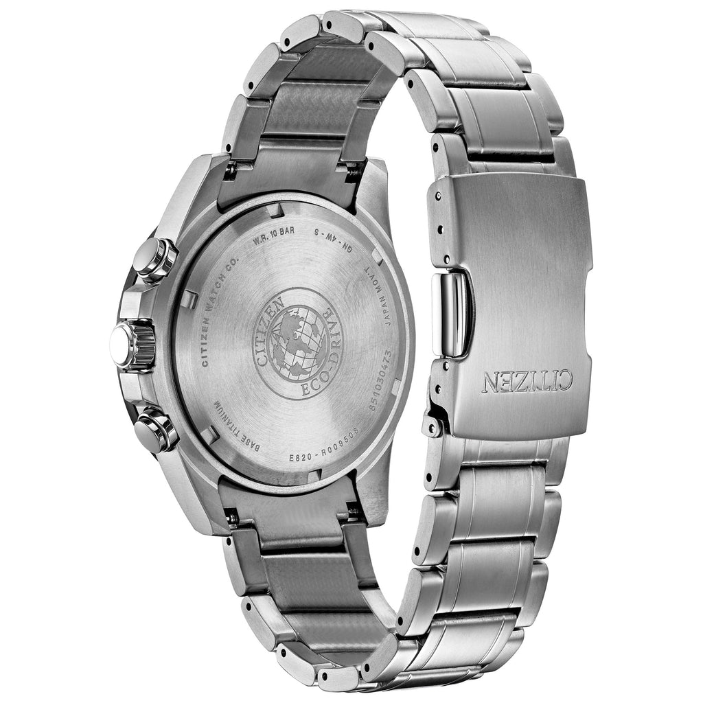 BL5558-58L Perpetual Men's Citizen Titanium Chronograph Watch Eco-Drive Calendar