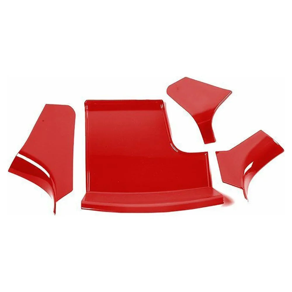 Center Red Gear Teledu ABS Trim Console Panel Shift Storage