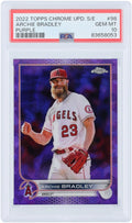 #US98 Purple Chrome Updates Angels 2022 PSA Archie 10 Topps #9/10 Angeles Card Authenticated Refractor Bradley Los