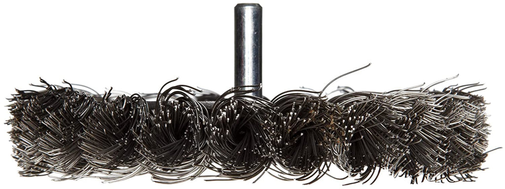 Made Wire the Wheel, Steel USA Weiler 17687 Stem-Mounted 1/4" in .014" Knot Stem, 4" Fill,