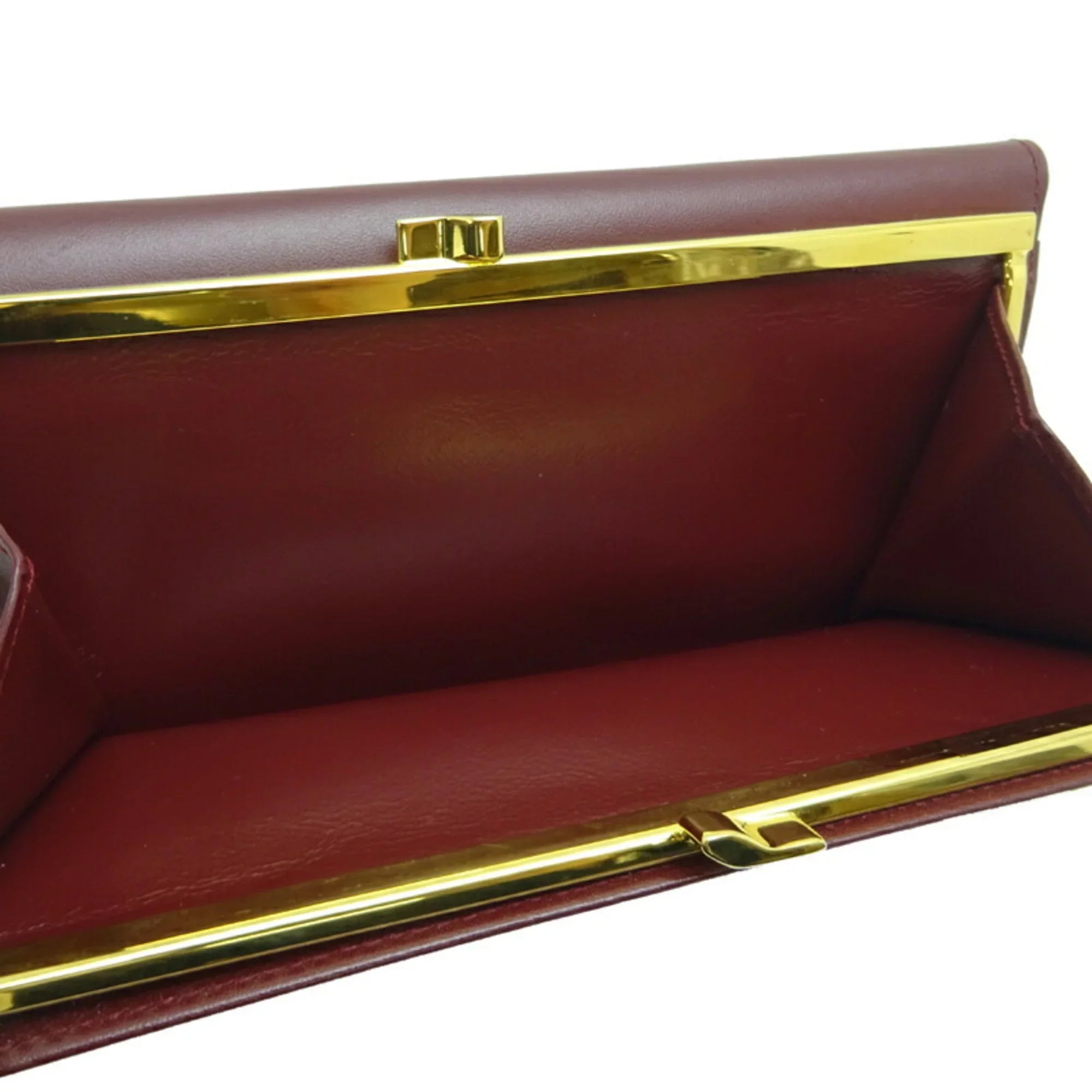 (Good) Women's Mastline Bordeaux (Red) Wallet Cartier Pre-Owned Long Leather