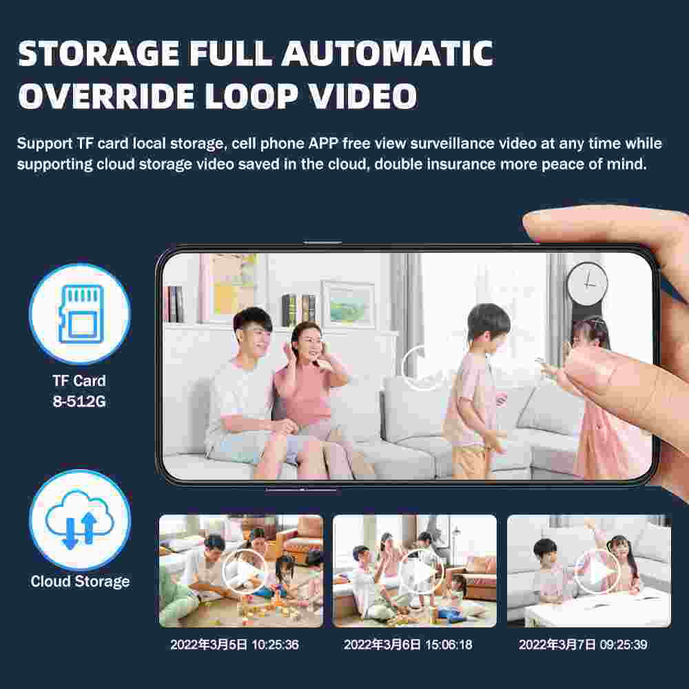 Detection, Cameras Camera, Vision with Bulb Security Home WiFi Kepeak Clear Motion