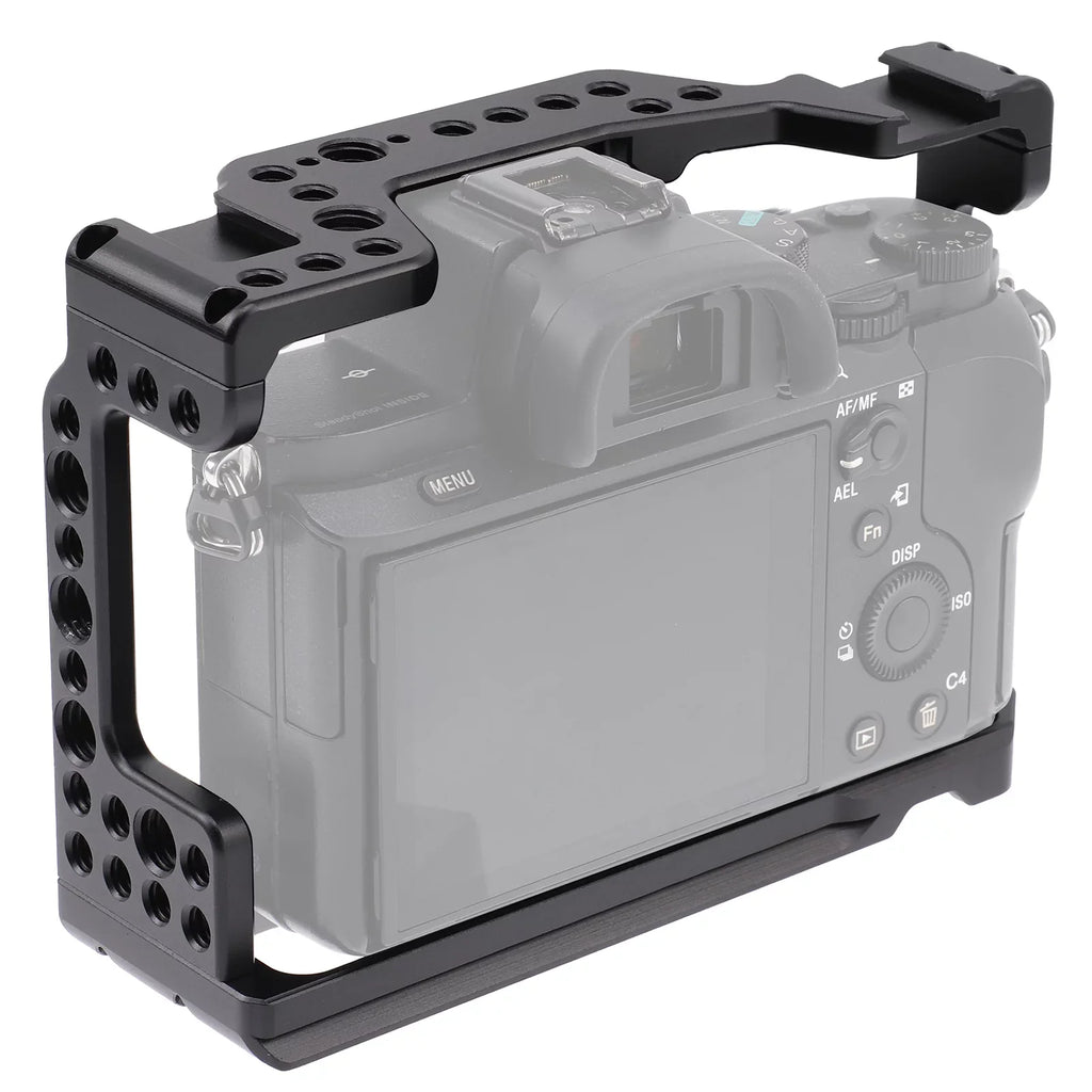 Mirrorless Inch Inch Holes Cage Camera 1/4 Mount A9 with for A7M3 A7R3 Camera Cage Alloy Cold Screw Aluminum 3/8 Replacement Sony & Htovila Shoe Video
