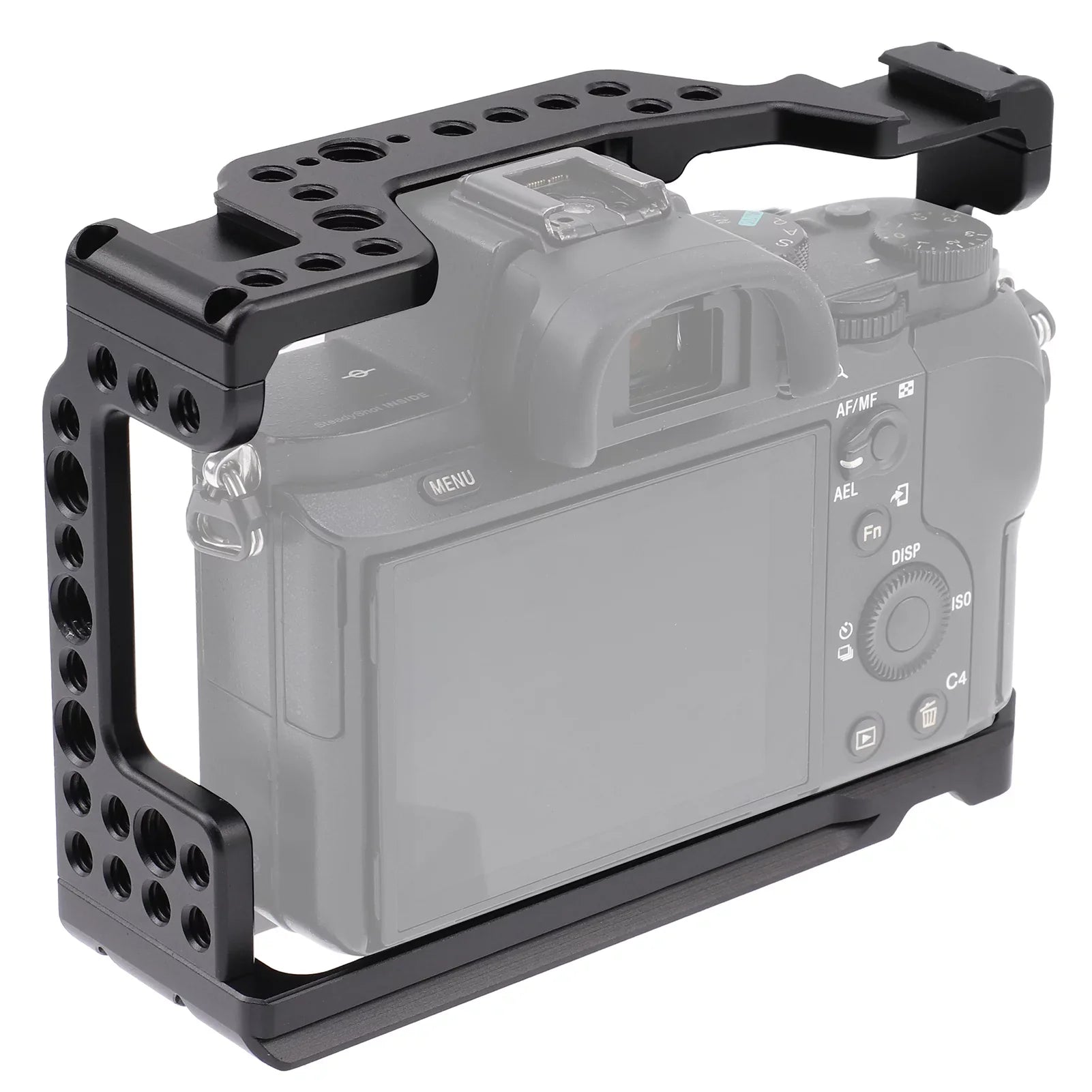 Mirrorless Inch Inch Holes Cage Camera 1/4 Mount A9 with for A7M3 A7R3 Camera Cage Alloy Cold Screw Aluminum 3/8 Replacement Sony & Htovila Shoe Video