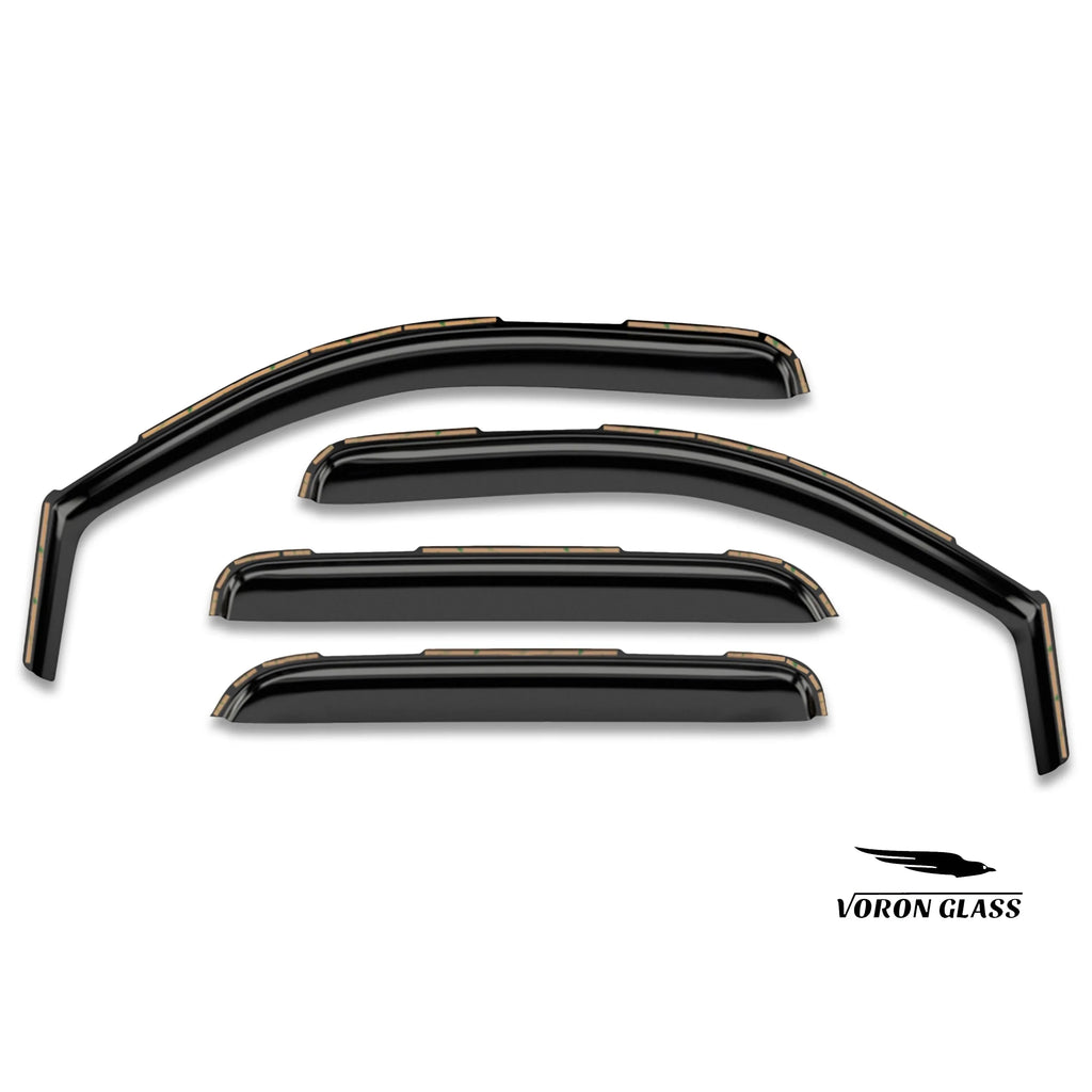 230095 Window SuperCab Vent Rain Pieces Voron Window F150 in-Channel (fit F250-F550 Guards Extra Deflectors, Visors, Ford 4 Durable Glass Ford for 17-23), 2015-2020 - for