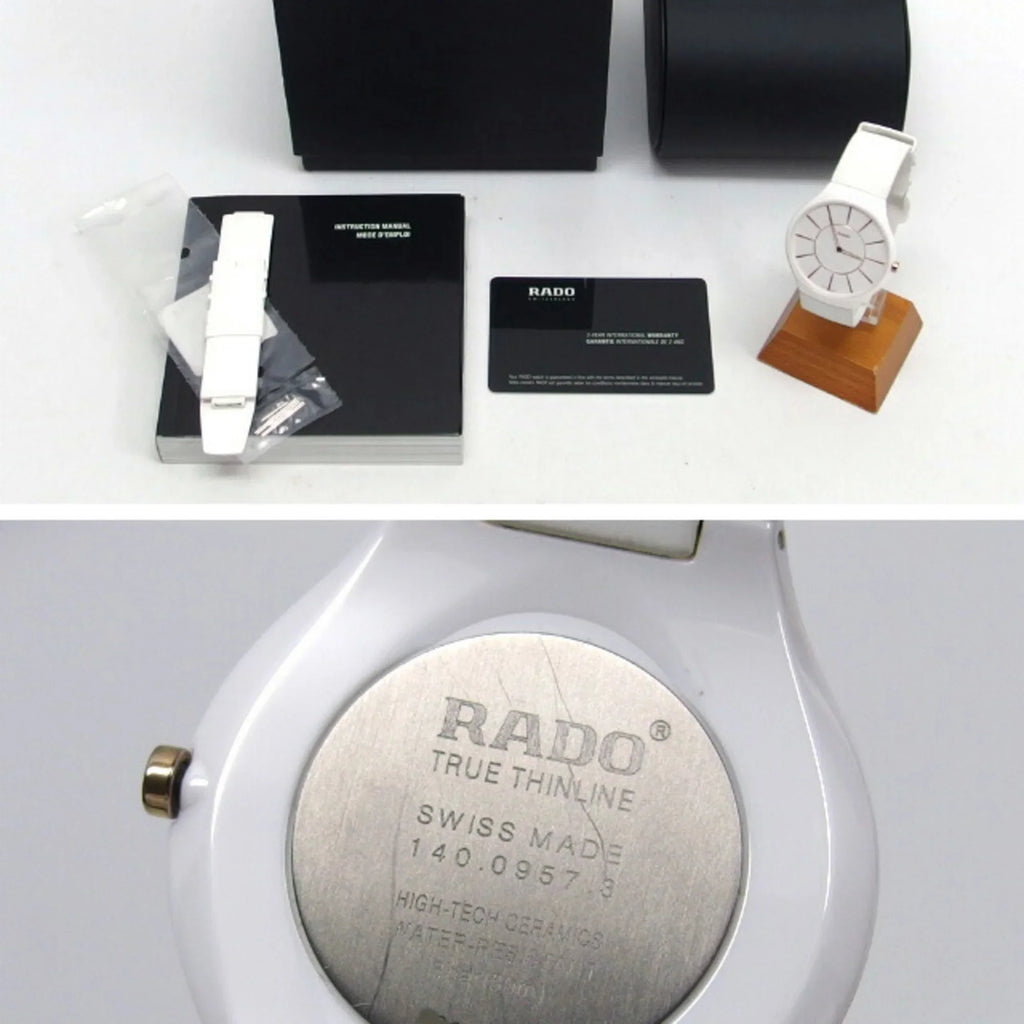 Pre-Owned Watch Quartz (Good) Thinline Men's True R27957109 White Rado
