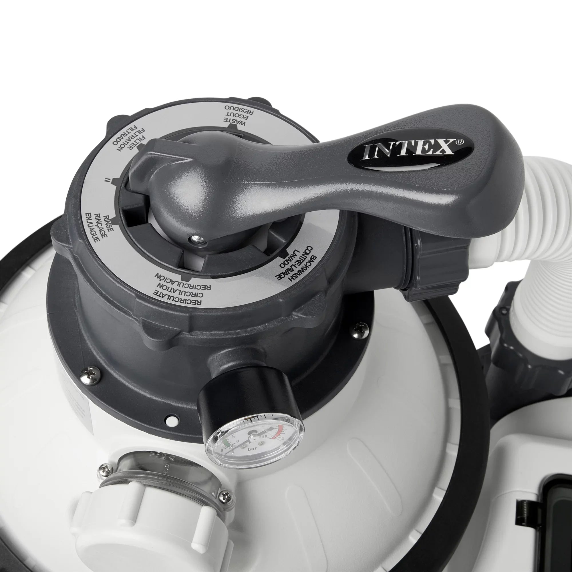 System inch Sand Krystal 1500 with Motor 110-120 Pool Intex10 Filter GFCI, GPH Gph Rate Pump, Clear Flow 1200 V