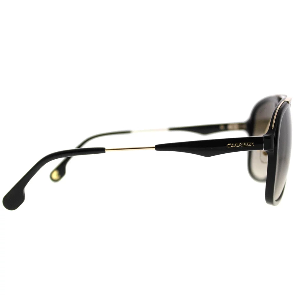 Carrera Sunglasses Unisex Plastic 57mm Square Gold Adult Black