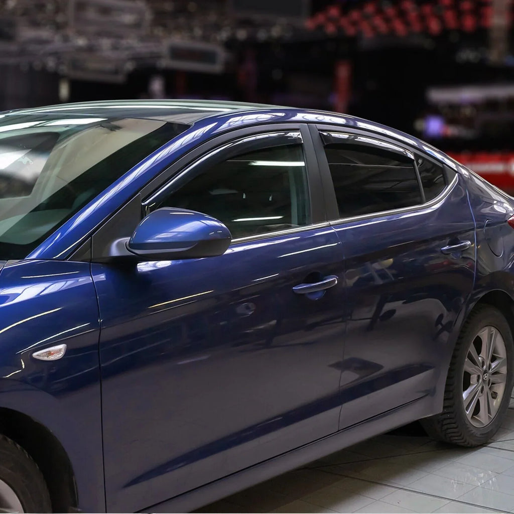 pcs for Guards, - GY003459LP Deflectors Window Accessories, 2017-2020, Visors Rain 4 Hyundai for Vent Window Car Shatterproof Goodyear Deflector, Elantra Cars, in-Channel