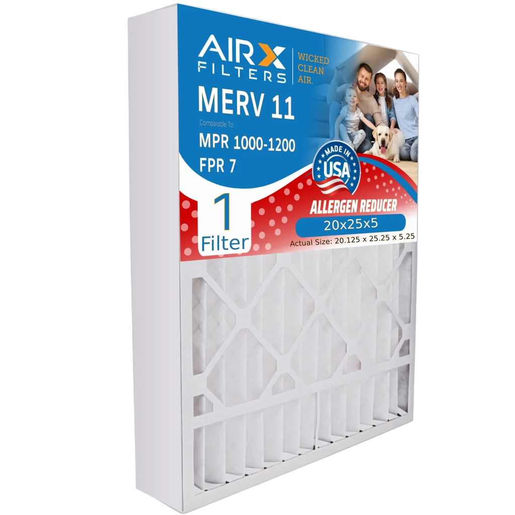 Filter to 7 Furnace 1200 20x25x5 20x25x5 Single CLEAN Filter Premium with Amana Goodman & Comparable by WICKED Air M8-1056 MPR USA 1 MPR AIR. MERV FPR AIRX 1000, / Compatible Made Filter FILTERS 11