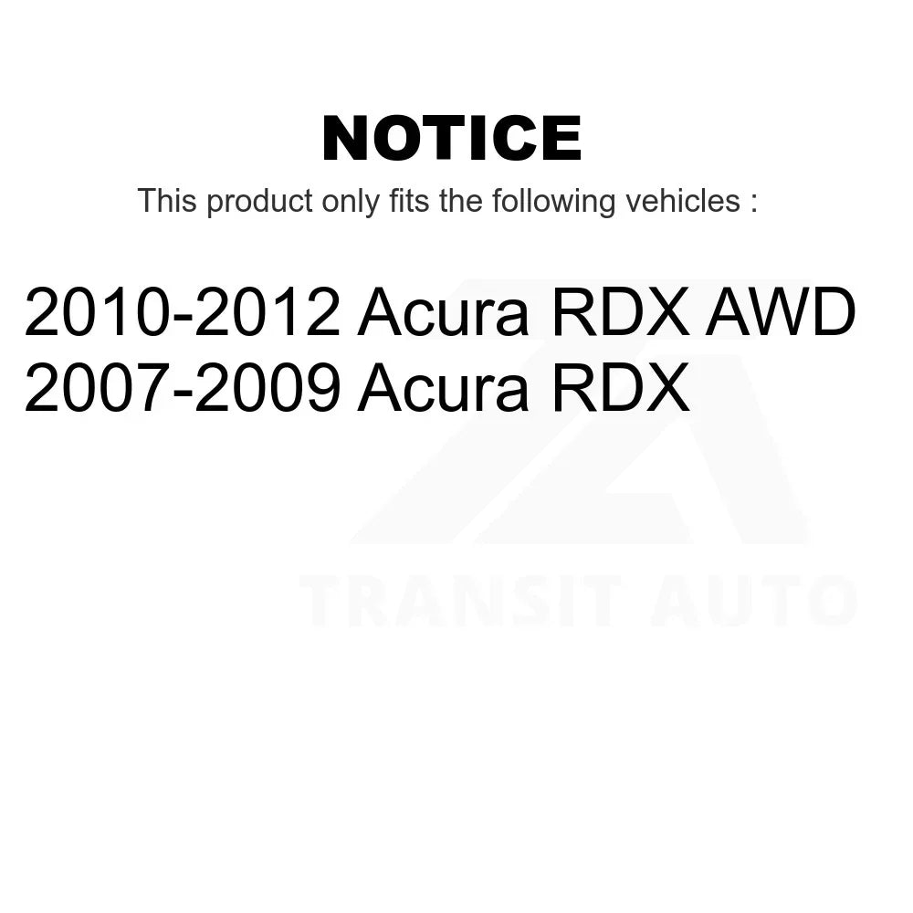Acura For Kit And Auto K8T-101917 Brake Ceramic - Disc Rear Transit RDX Rotors Pads