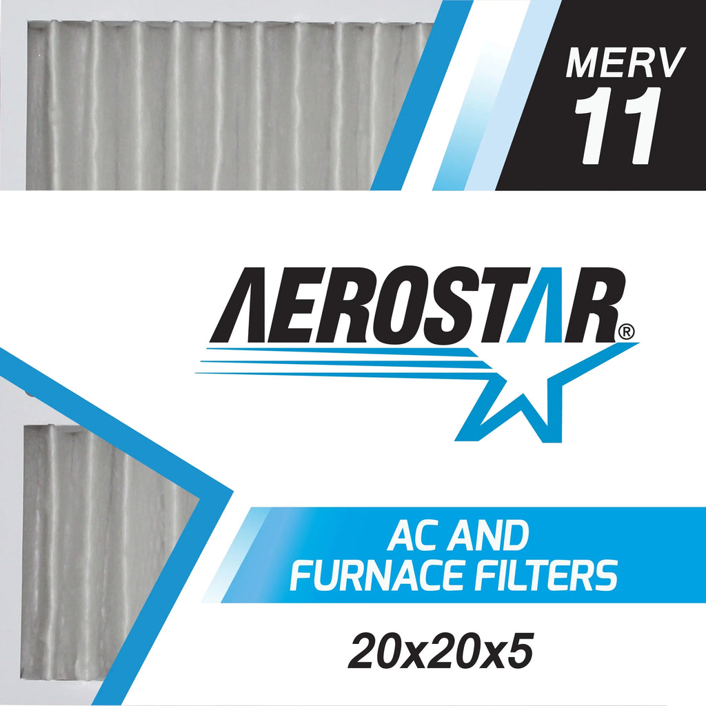 Box Pleated Filter, 20x20x5, of Air Replacement 11, Aerostar Carrier 2 20x20x5 MERV