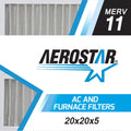 Box Pleated Filter, 20x20x5, of Air Replacement 11, Aerostar Carrier 2 20x20x5 MERV