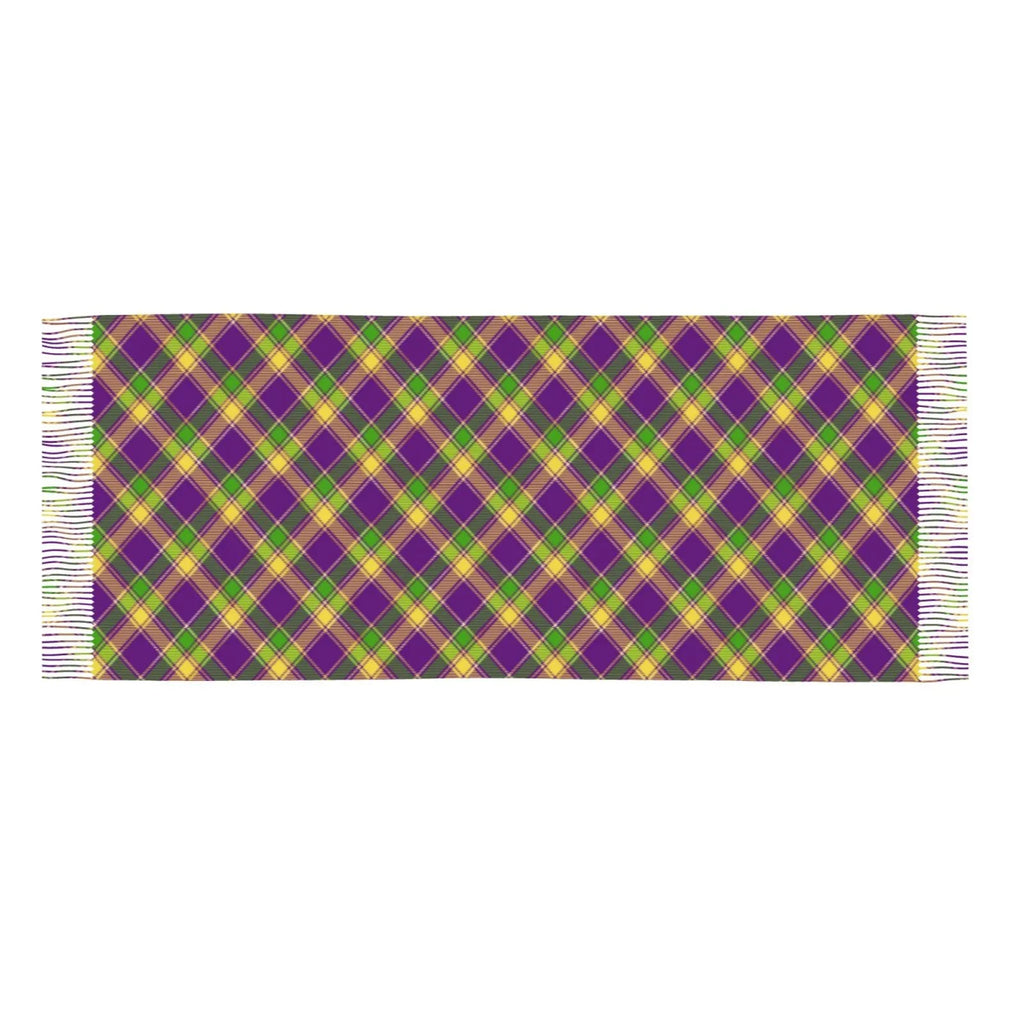 Soft Winter Warm Gras Print Women Cashmere Bingfone Scarf Plaid Mardi Large Wrap Gifts- Feel Elegant For Scarves Shawl Art