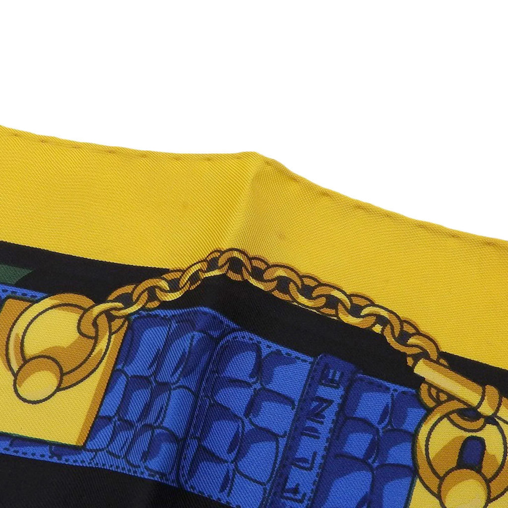 Celine silk leopard Authenticated scarf large Used multicolor print CELINE