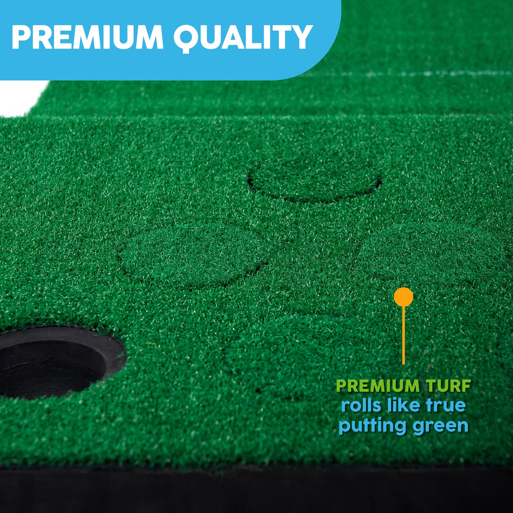 Game Sky and Mat Lawn Big Putting Hitting Golf Green
