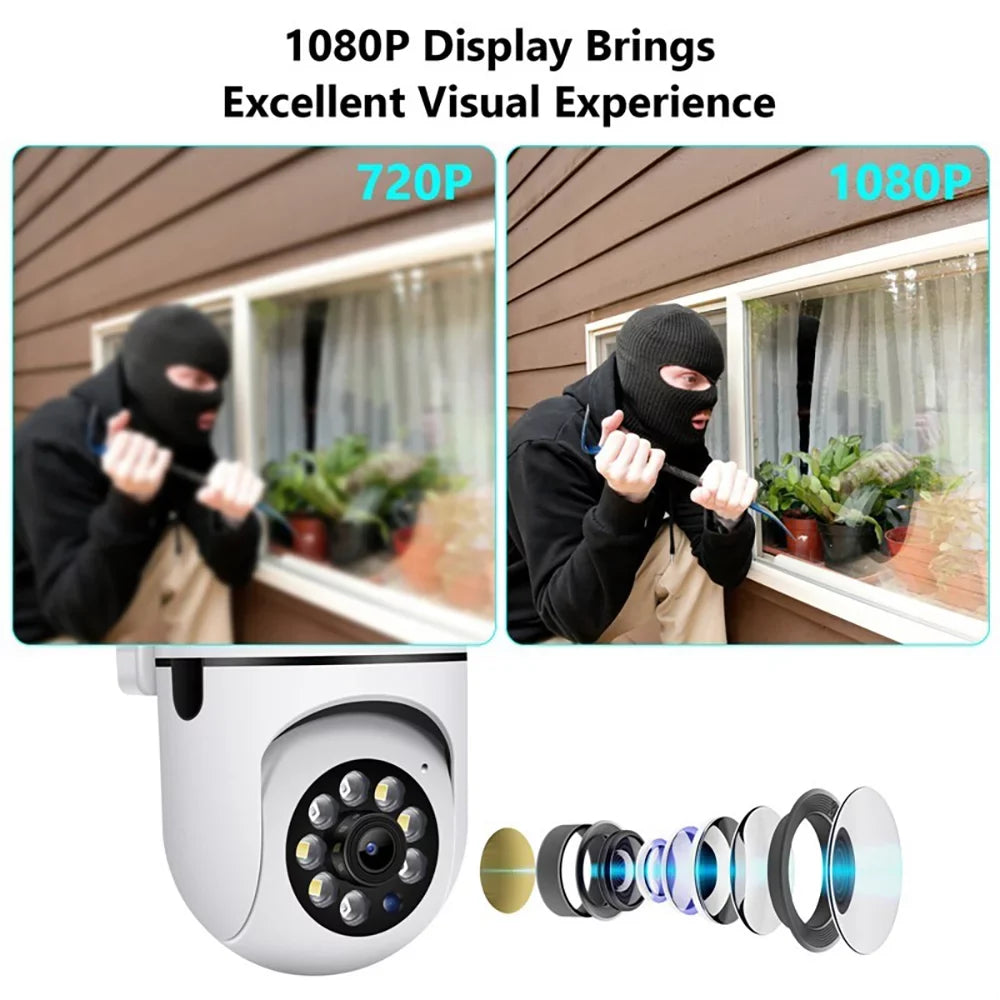 Color Camera,5G WiFi Detection Home Audio,Waterproof Video Activity Security Night Outdoor 3MP Security Cameras Camera,Motion Vision,2-Way GeCam 355°PTZ Alert,Spotlight