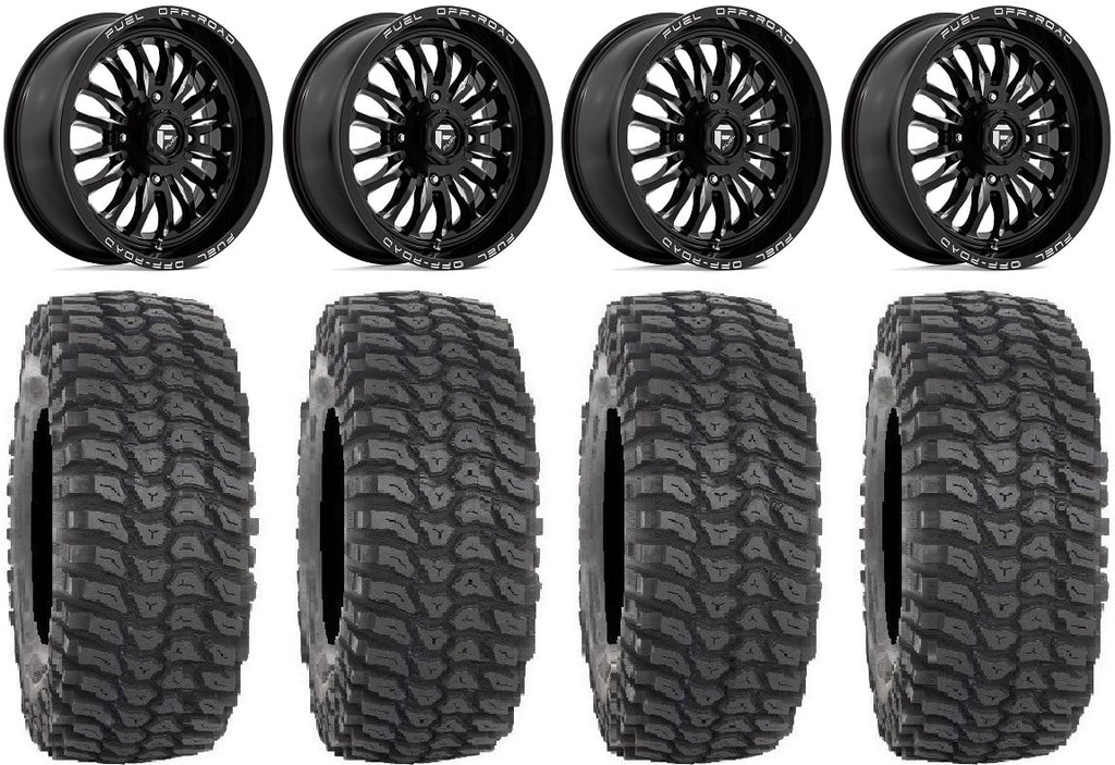 18" Kawasaki 36" Black Teryx Fuel Wheels Mule ARC XCR350 Tires