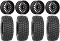 18" Kawasaki 36" Black Teryx Fuel Wheels Mule ARC XCR350 Tires