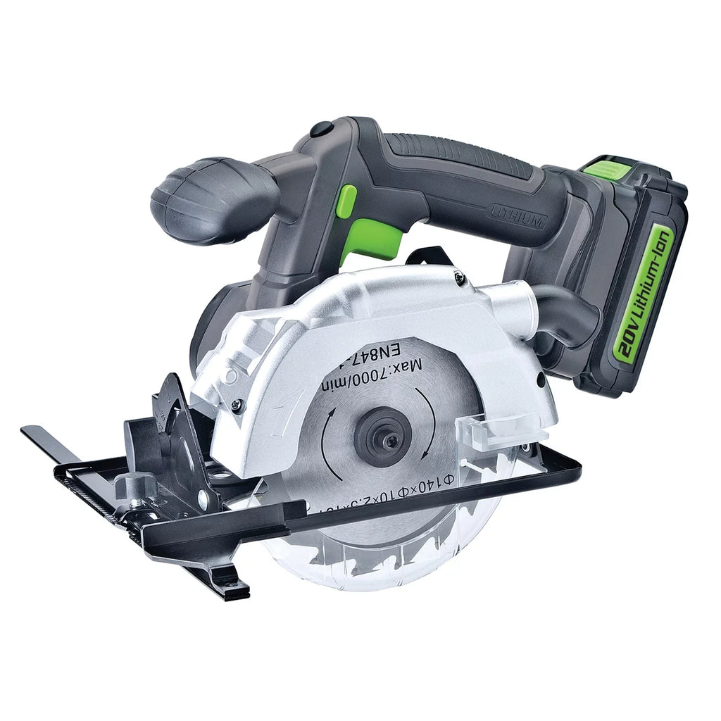 GLCS2055A Saw Genesis Rip Charger, Blade and with Circular 20-Volt Li-Ion Guide, 5-1/2-In.