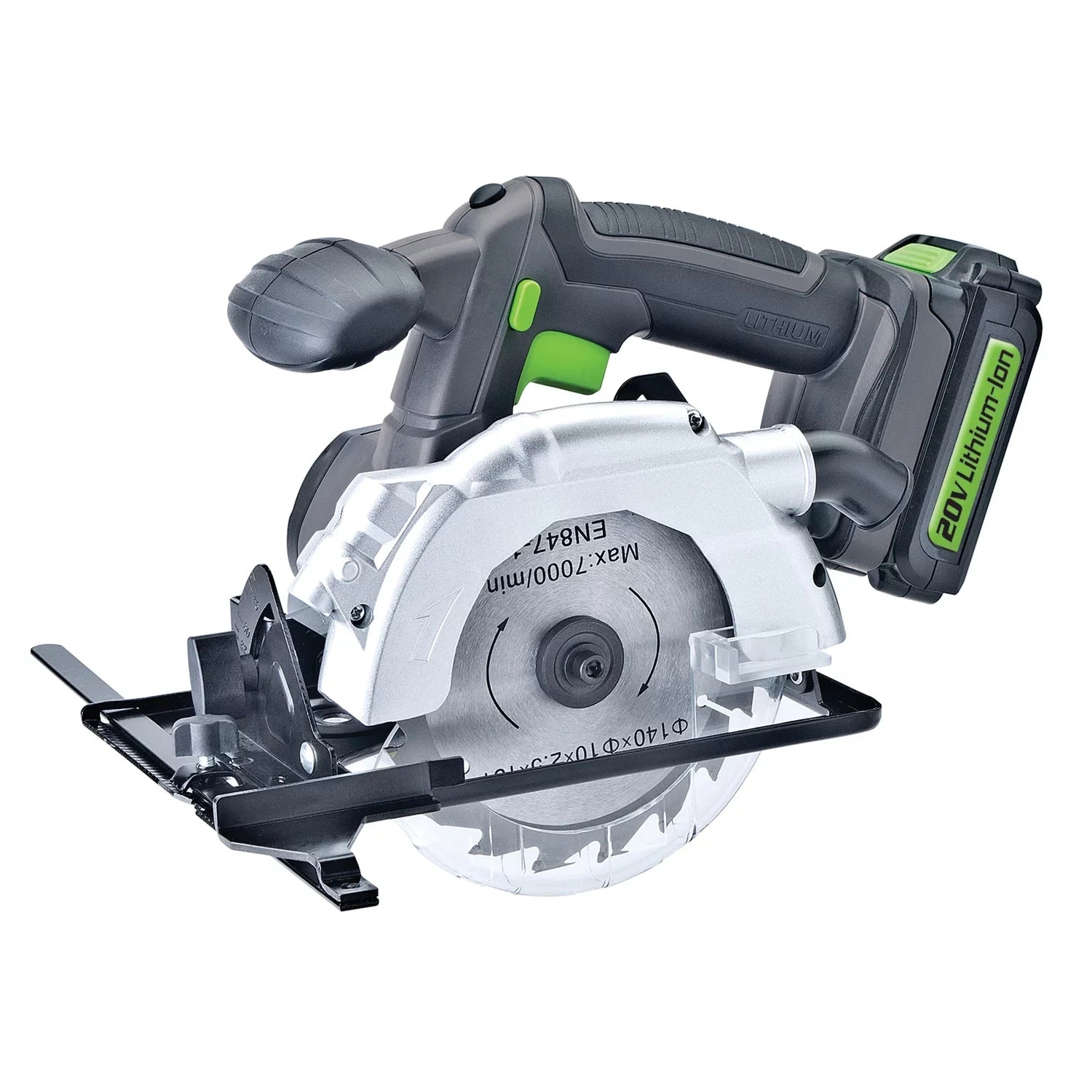 GLCS2055A Saw Genesis Rip Charger, Blade and with Circular 20-Volt Li-Ion Guide, 5-1/2-In.