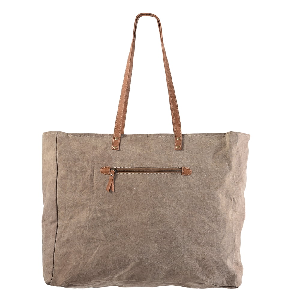Genuine purse Canvas Leather Wool bag KB women OHLAY KB169 handbag Upcycled western Upcycled TOTE