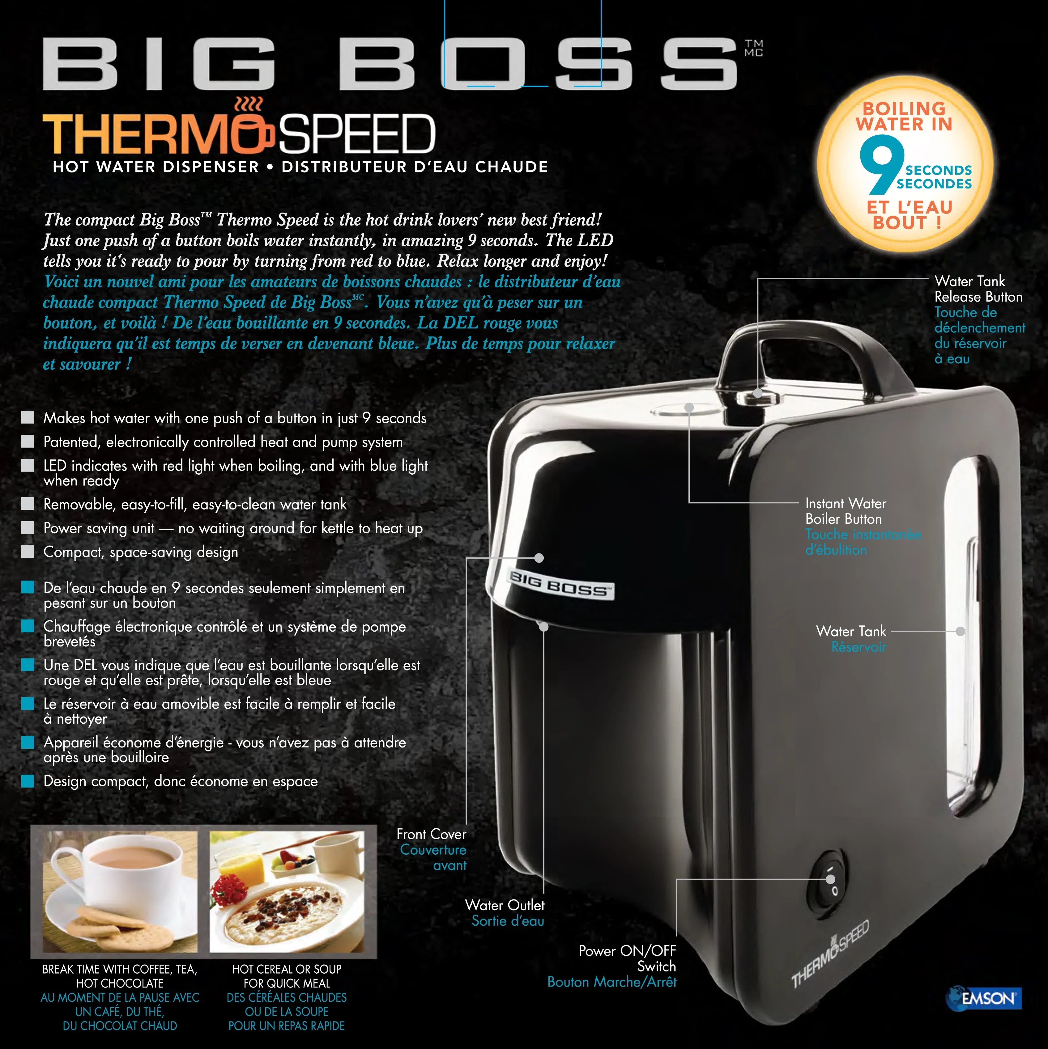 ThermoSpeed Water Box Dispenser Hot Boss™ Big