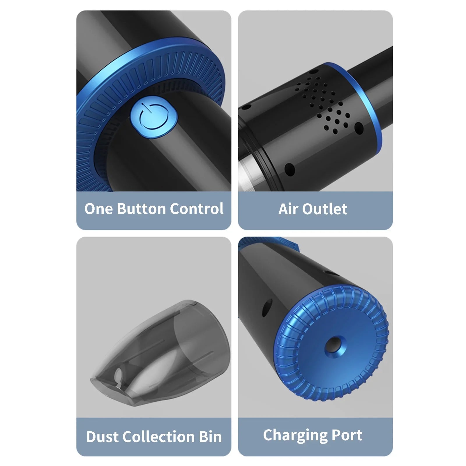 10000Pa 120W Cleaner Dust Suction Strong Cleaner Portable Home Hair Office Pet Car Cleaner for USB Handheld Anself Cleaning Gravel