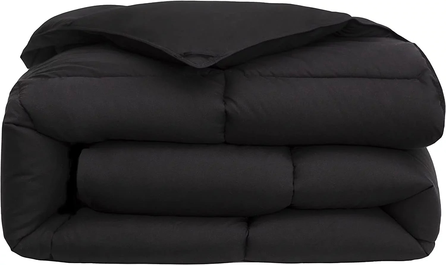 '- Microfiber Insert Alternative Stitch Box Fill Season Black) (Cal Tabs Collection King, All King Size with - Comforter Quilted - Chezmoi Down California Plush Corner Duvet
