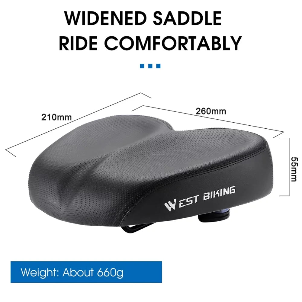 for Aibecy Ergonomic Comfortable Long Distance Design Bike Cushion Widen Riding Shockproof Saddle Thicken Replacement Road