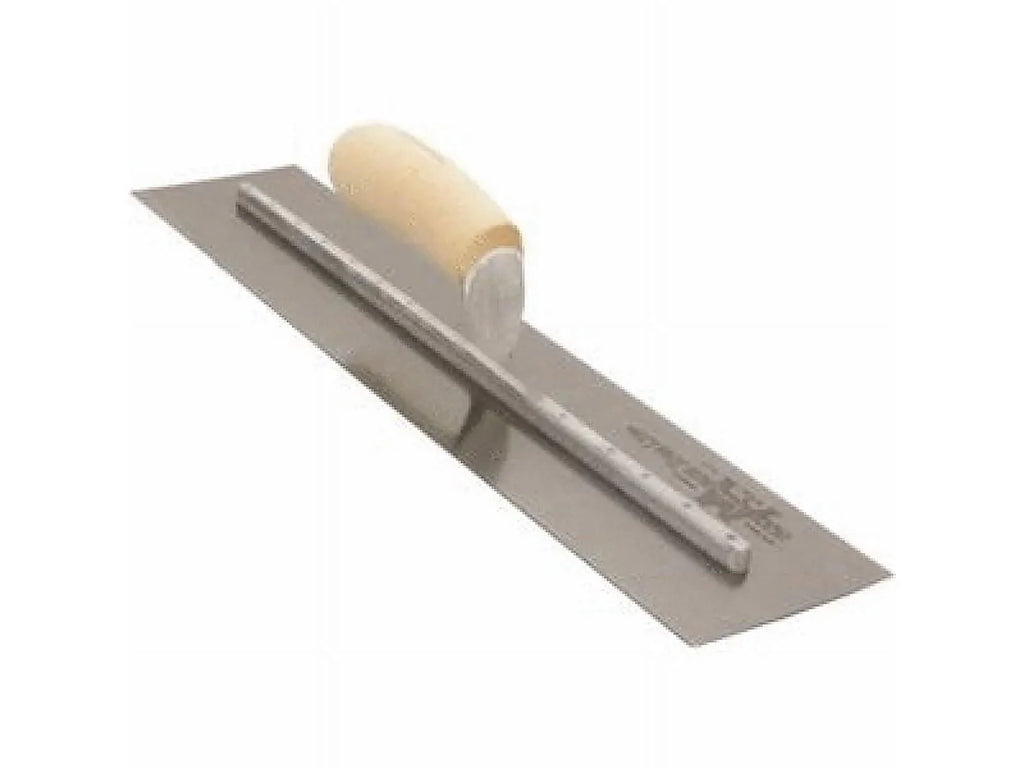 Wood High Curved 4 Marshalltown In. Finishing Trowel 18 Handle In. x Carbon with Steel