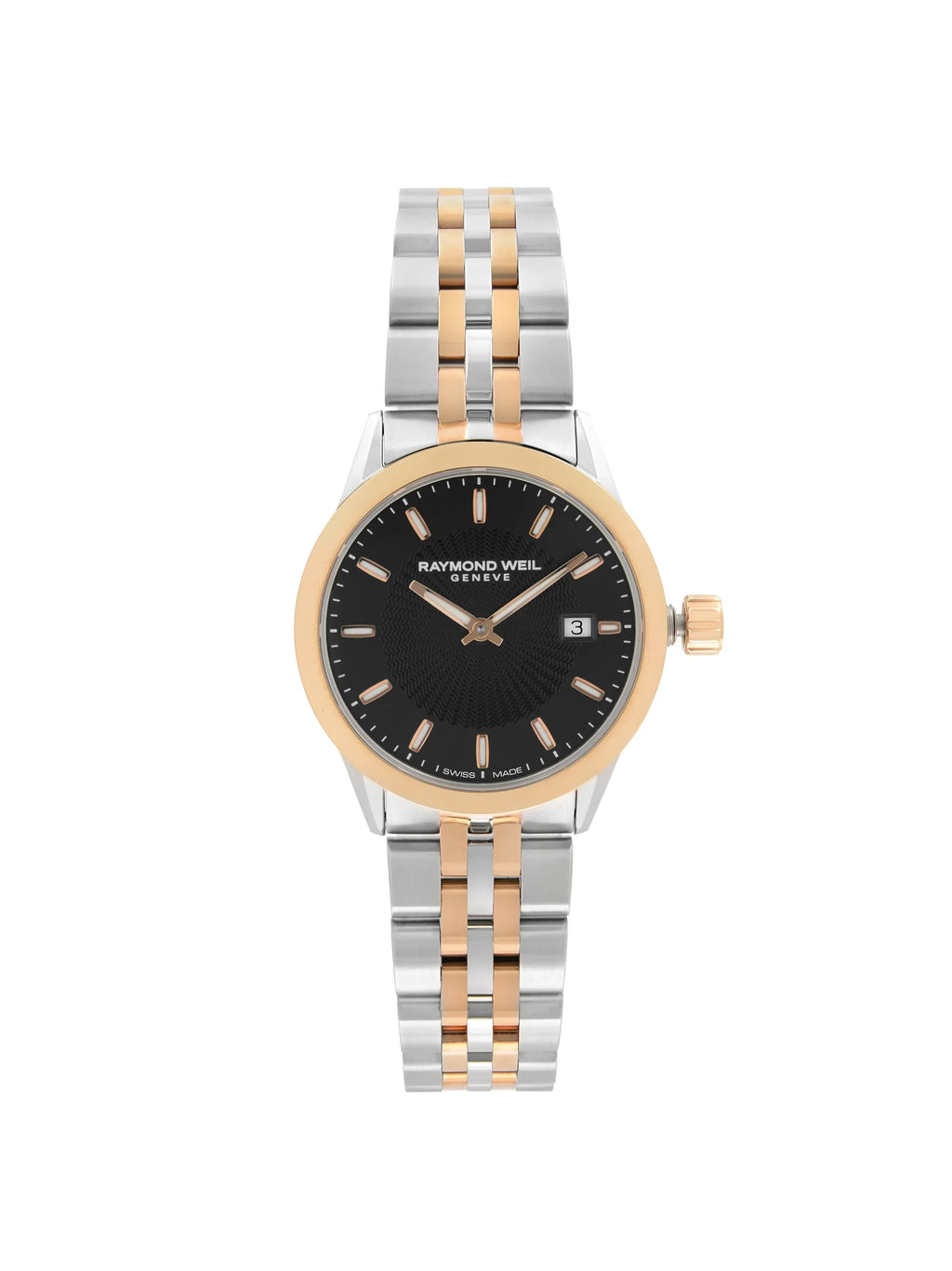 Raymond Freelancer Watch Steel Black Ladies 5629-SP5-20021 Dial Two-Tone Weil