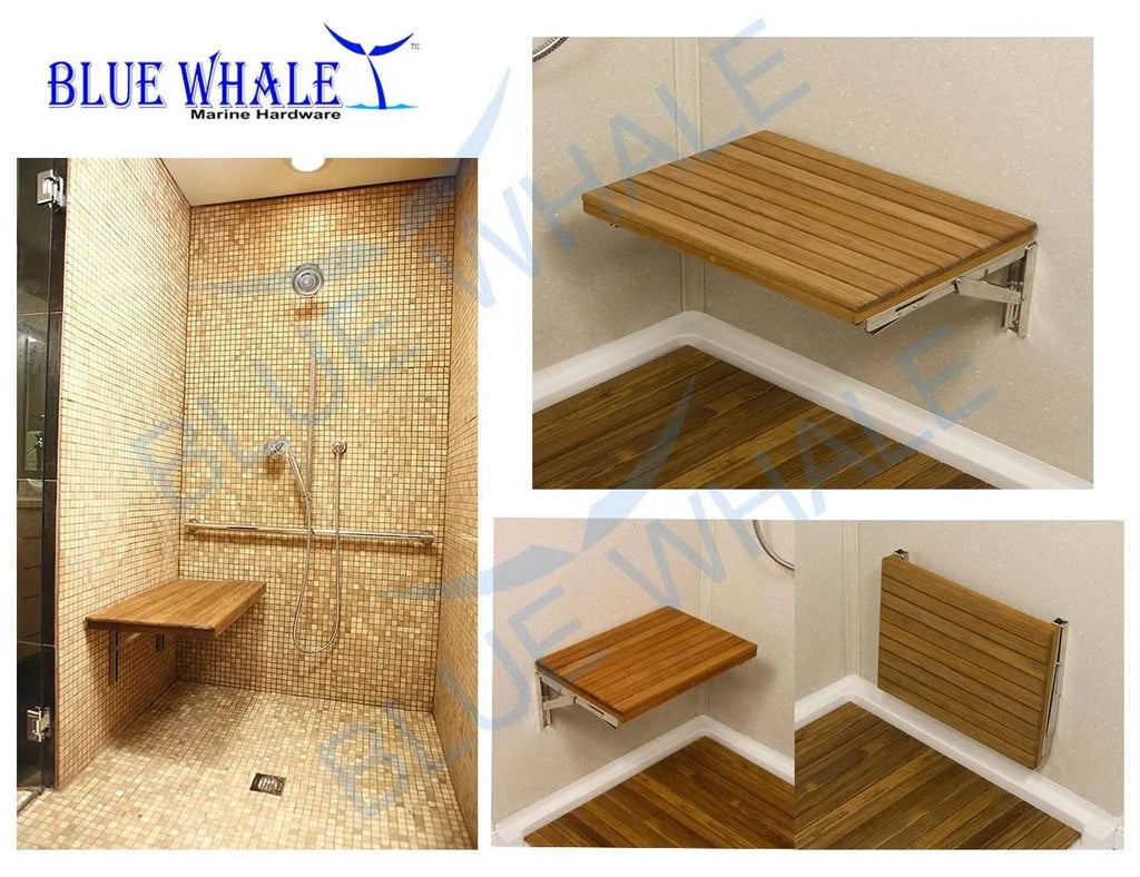 BL31122499 Shower Board Boat Slatted Teak for Folding Flip Bed Bench and Seat, Base Bench