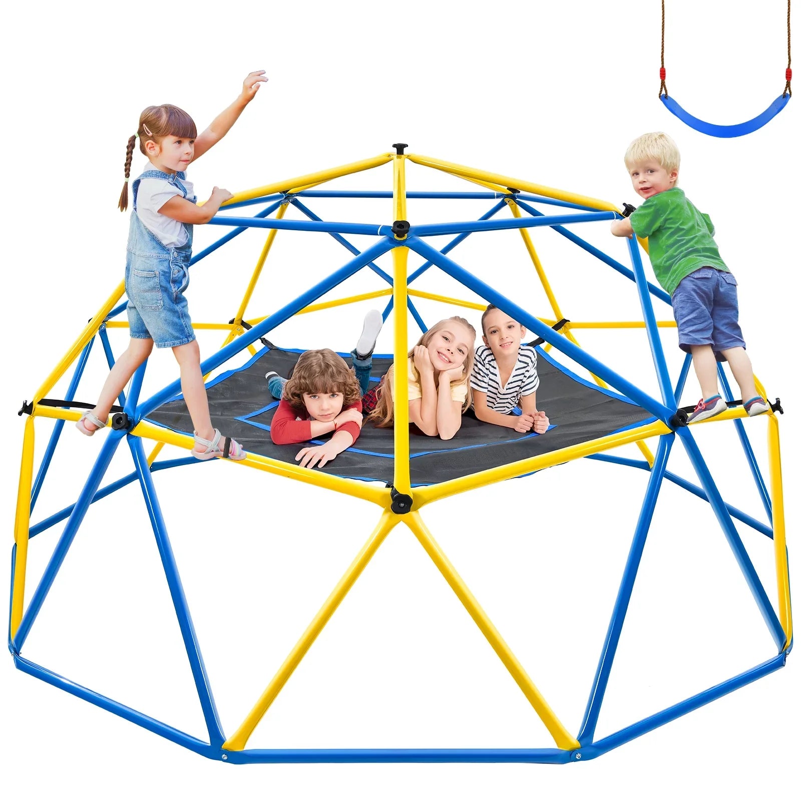 Dome and with Dome 800 Steel Hammock with 10FT For Climbing Climber Frame Swing Kids lbs JUGADER Canopy