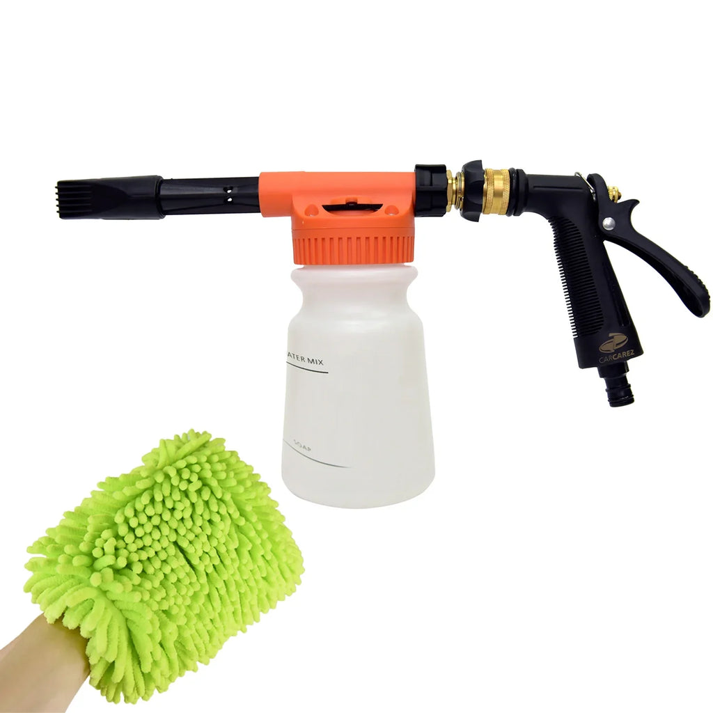 Microfiber Premium Chenille Carcarez Car Wash with Wash Scratch-Free Mitt Gun Foam
