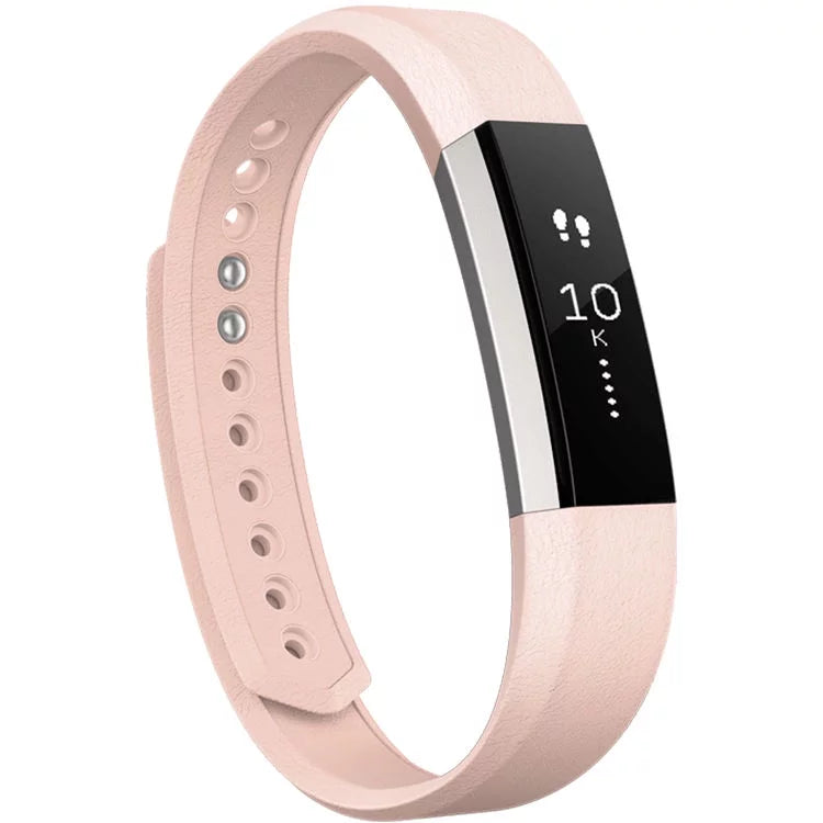 Blush Small, Leather Fitbit Pink Alta Band